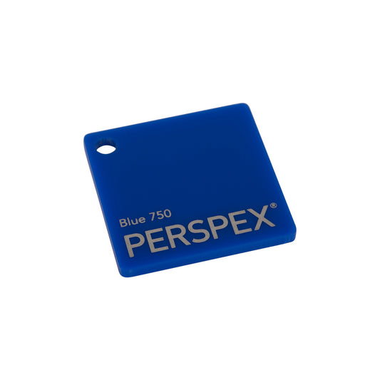 3mm Blue Perspex® Cast Acrylic Sheet 750 Cut to Size