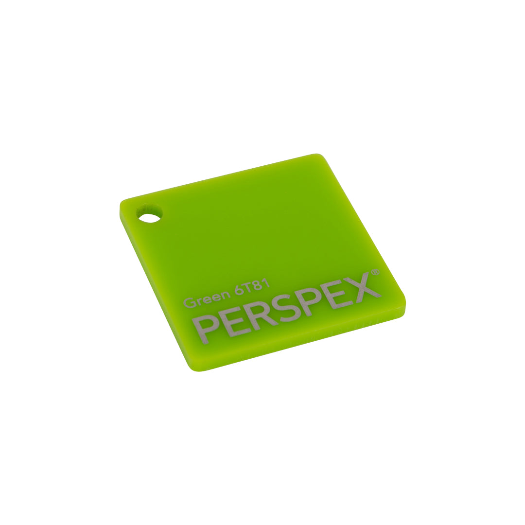 3mm Lime Green Perspex® Cast Acrylic Sheet 6T81 Cut to Size